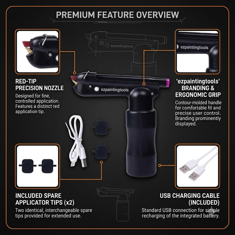 Electric Marker Spray Gun | USB Rechargeable | Pack of 1 - Airbrush Art Tool
