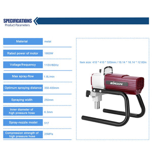 High-pressure Airless Spraying Machine - An Internal-feed Painting Tool - EZ Painting Tools